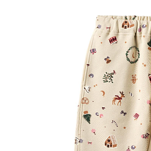 Брюки повседневные Wheat "Cass Offwhite Holiday", новогодние игрушки